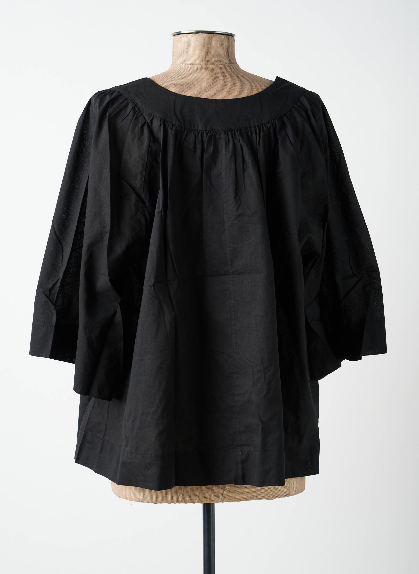 Top manches courtes manches courtes noir MAT. femme