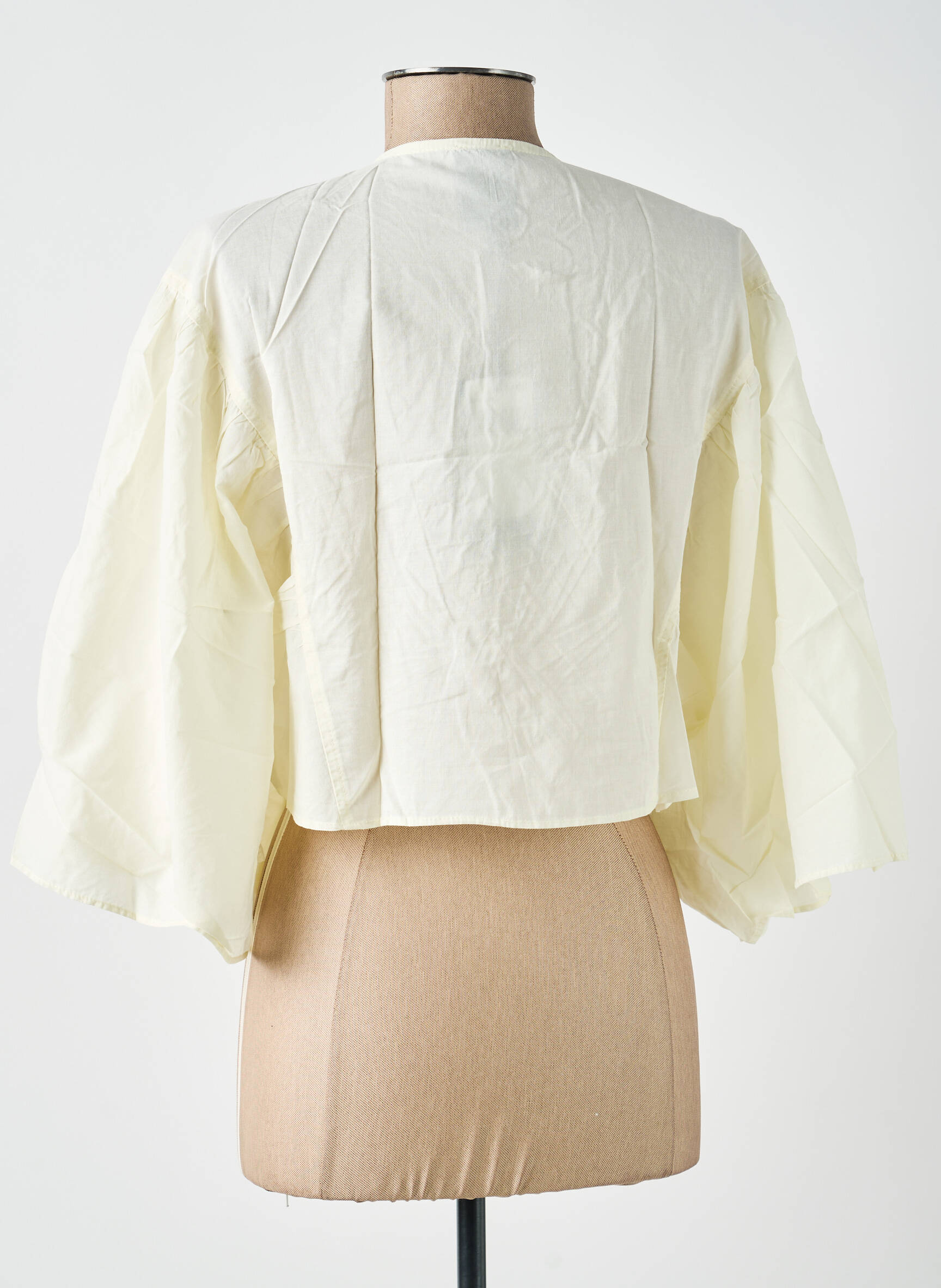 Boléro fermeture liens à nouer blanc MAT. femme