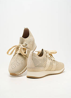 Baskets matière lisse talon plat jusqu'à 3cm beige FUGITIVE femme