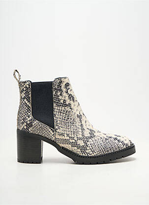 Bottines/boots bout rond talon de 7 à 9cm noir REQINS femme