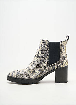 Bottines/boots bout rond talon de 7 à 9cm noir REQINS femme