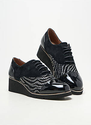 Derbies matière lisse talon de 4 à 6cm noir METAMORF'OSE femme
