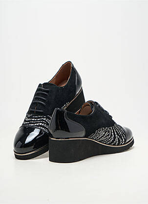 Derbies matière lisse talon de 4 à 6cm noir METAMORF'OSE femme