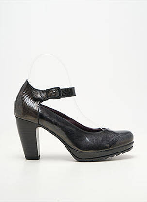 Escarpins matière lisse talon de 7 à 9cm noir JOSE SAENZ femme
