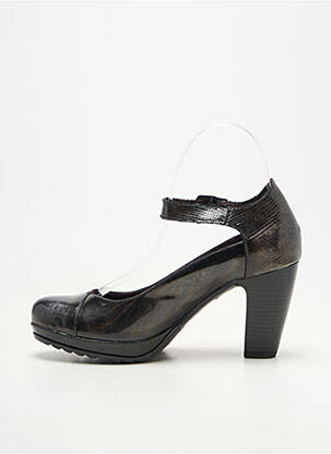 Escarpins matière lisse talon de 7 à 9cm noir JOSE SAENZ femme