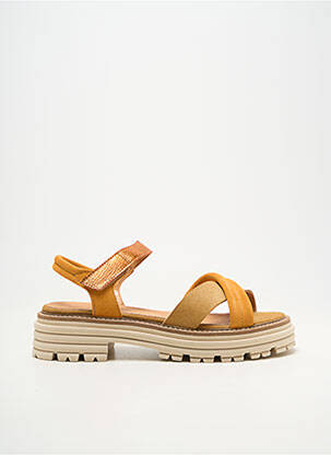 Sandales/nu pieds bout ouvert talon de 4 à 6cm orange MINKA DESIGN femme