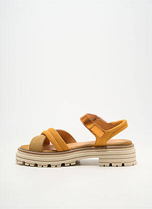 Sandales/nu pieds bout ouvert talon de 4 à 6cm orange MINKA DESIGN femme