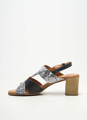 Sandales/nu pieds matière lisse talon de 4 à 6cm noir ELUE PAR NOUS femme