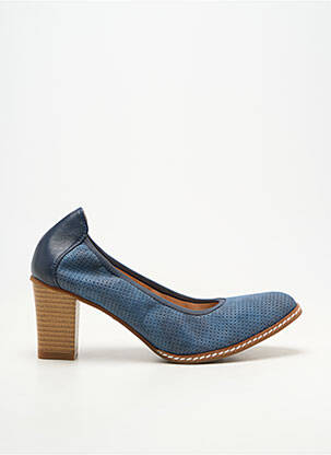 Escarpins talon bottier talon de 4 à 6cm bleu FUGITIVE BY FRANCESCO ROSSI femme