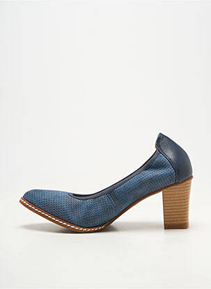 Escarpins talon bottier talon de 4 à 6cm bleu FUGITIVE BY FRANCESCO ROSSI femme