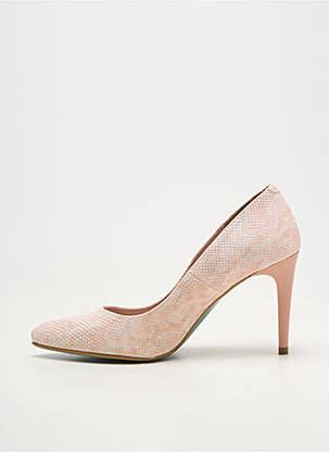 Escarpins matière lisse talon de 7 à 9cm rose GIULIA femme
