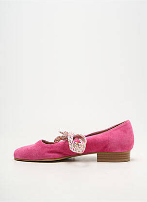 Ballerines bout rond talon plat jusqu'à 3cm rose EMILIE KARSTON femme