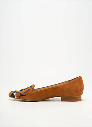 Ballerines bout rond talon plat jusqu'à 3cm marron MELLOW YELLOW femme