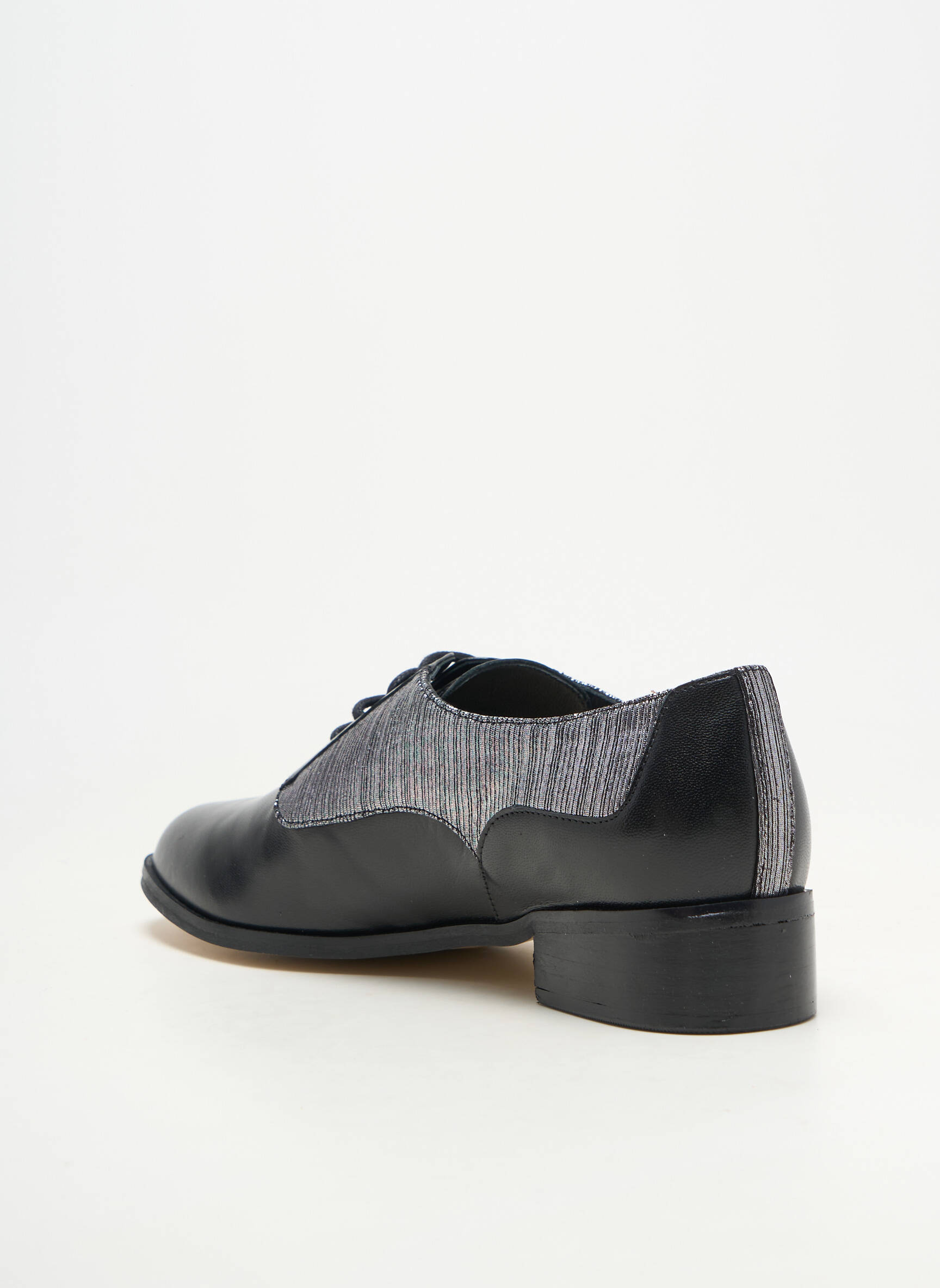 Derbies matière lisse talon plat jusqu'à 3cm noir MELLOW YELLOW femme