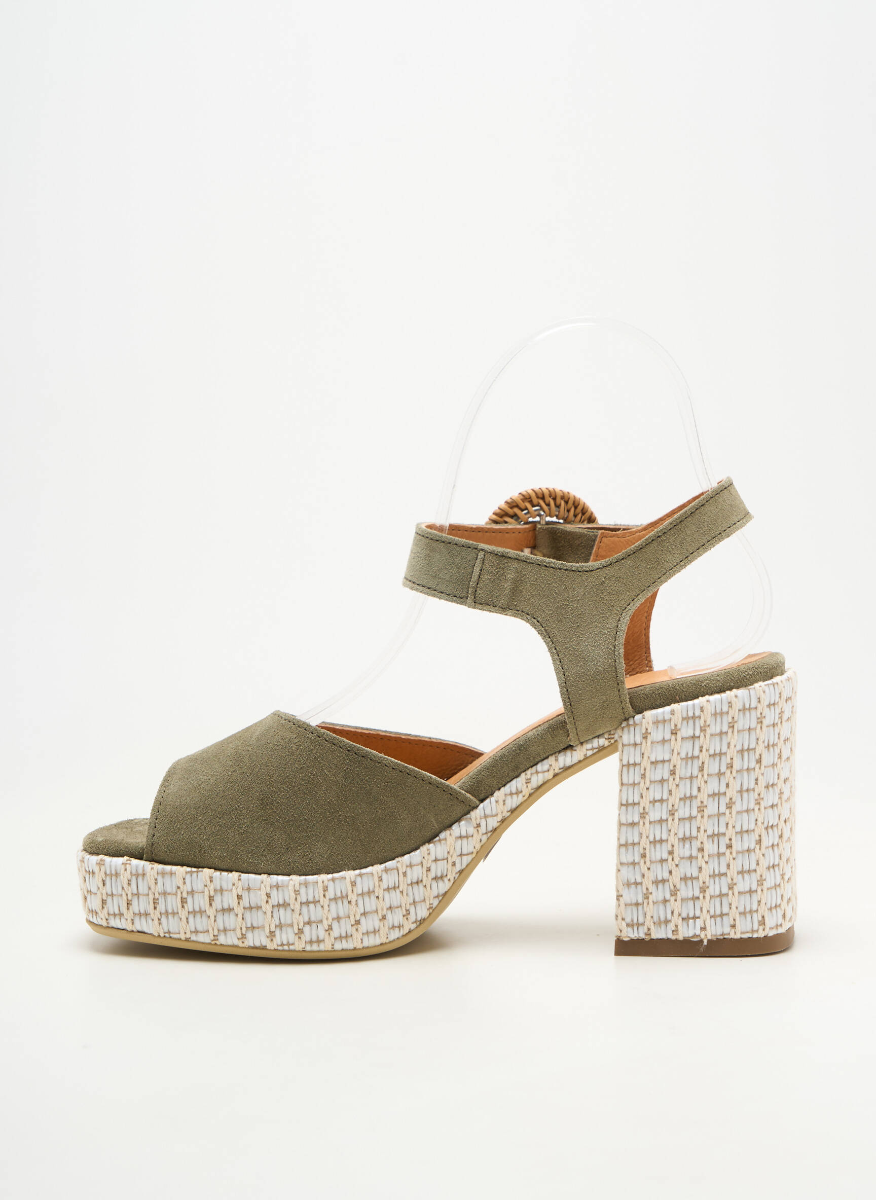 Sandales/nu pieds fermeture boucle(s) talon de 7 à 9cm vert MINKA DESIGN femme