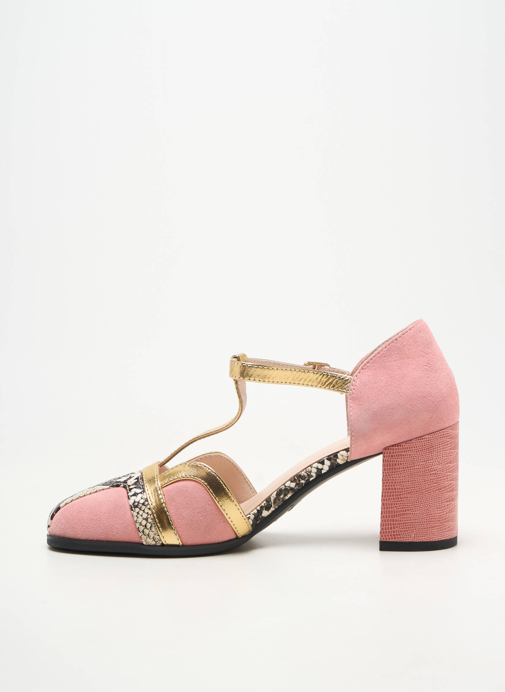 Escarpins fermeture boucle(s) talon de 7 à 9cm rose METAMORF'OSE femme