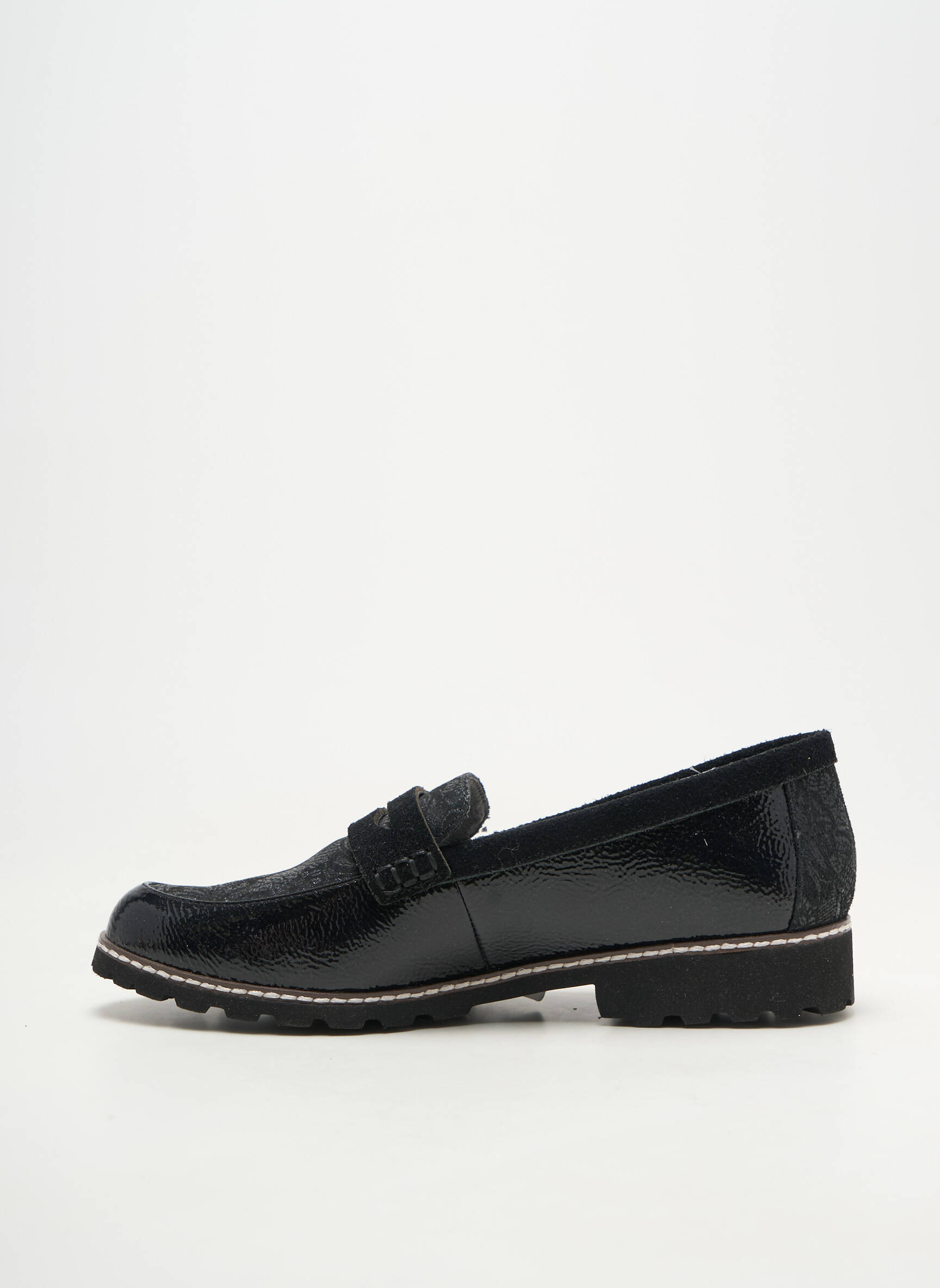 Mocassins matière lisse talon plat jusqu'à 3cm noir FUGITIVE femme