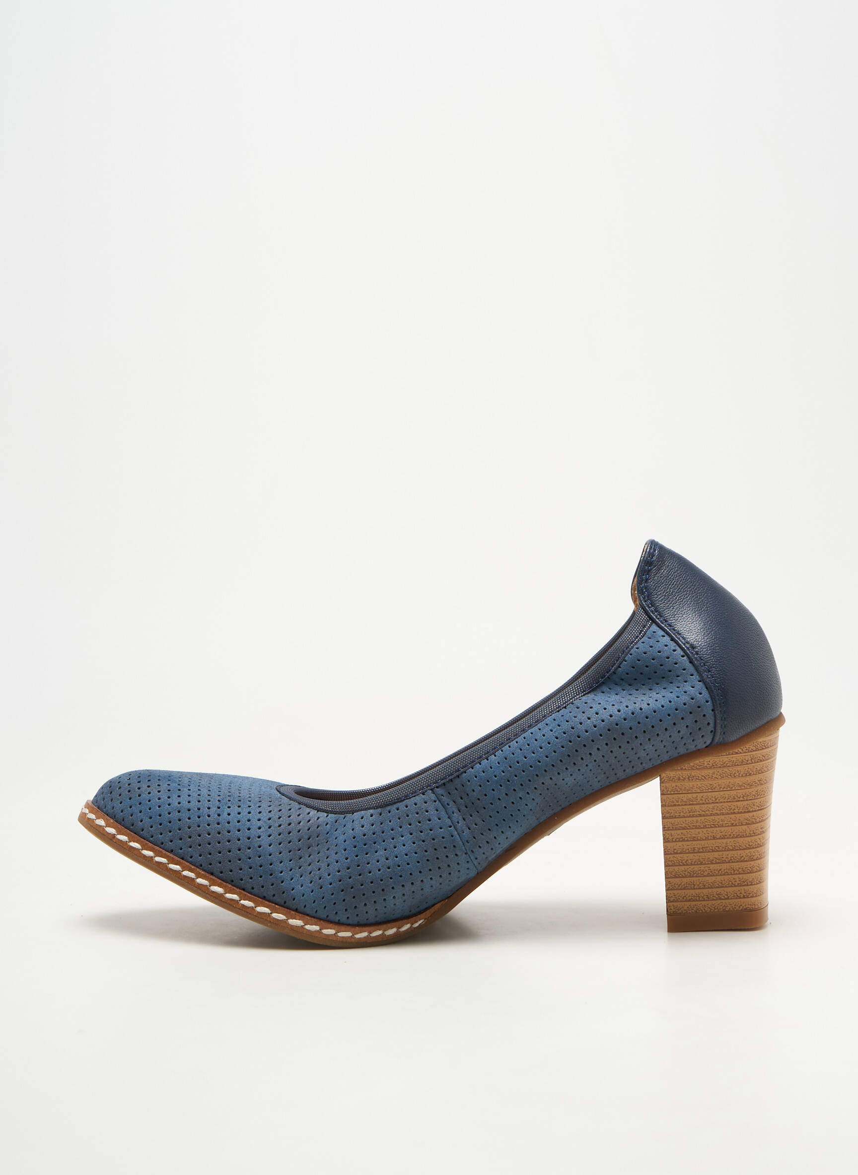 Escarpins talon bottier talon de 4 à 6cm bleu FUGITIVE BY FRANCESCO ROSSI femme