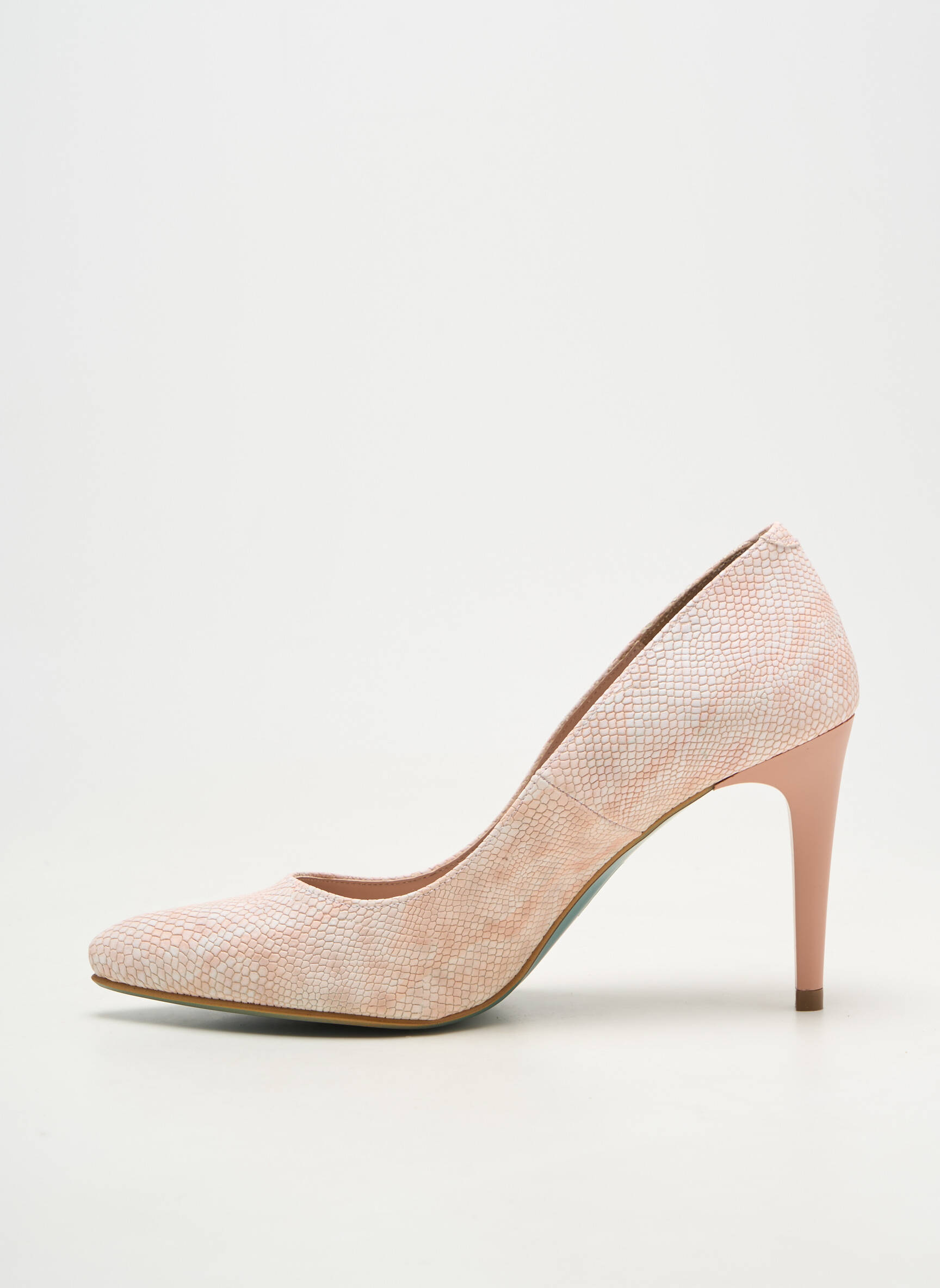 Escarpins matière lisse talon de 7 à 9cm rose GIULIA femme