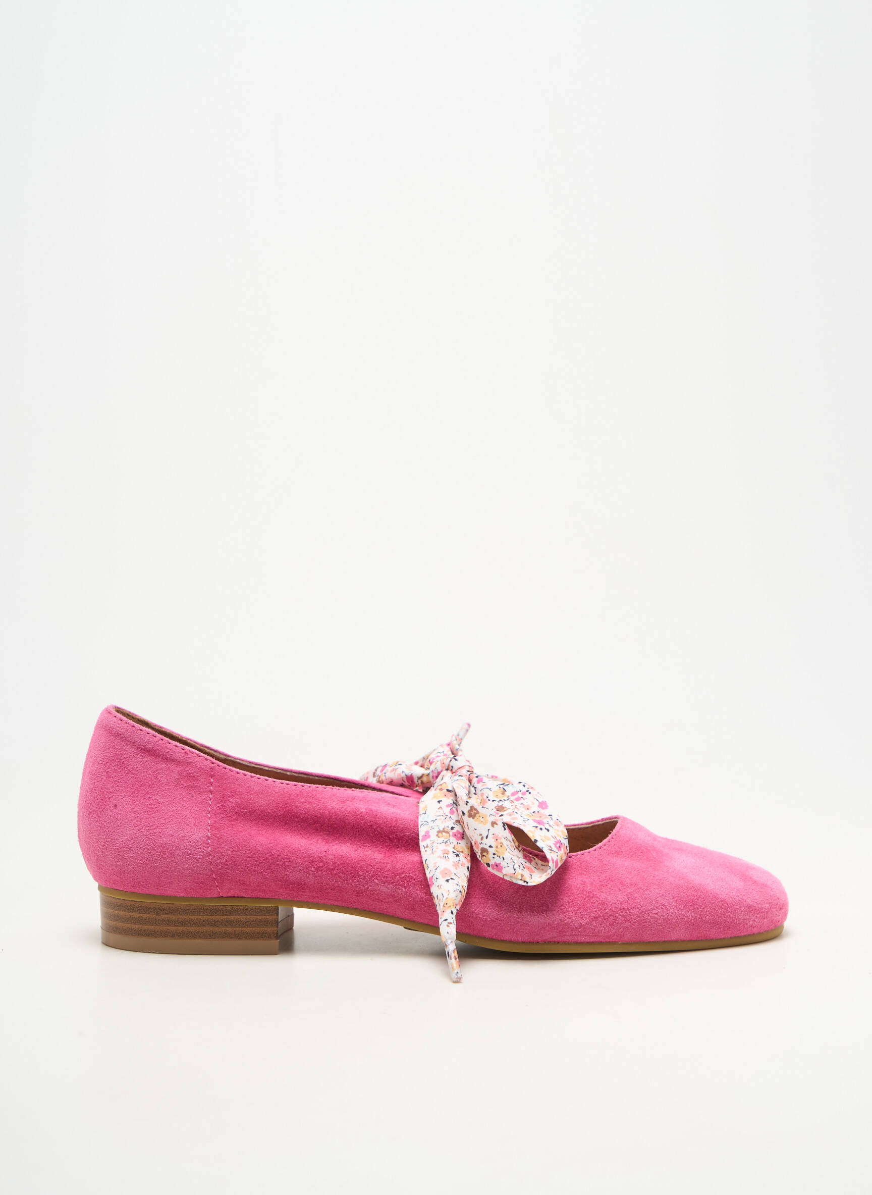 Ballerines bout rond talon plat jusqu'à 3cm rose EMILIE KARSTON femme
