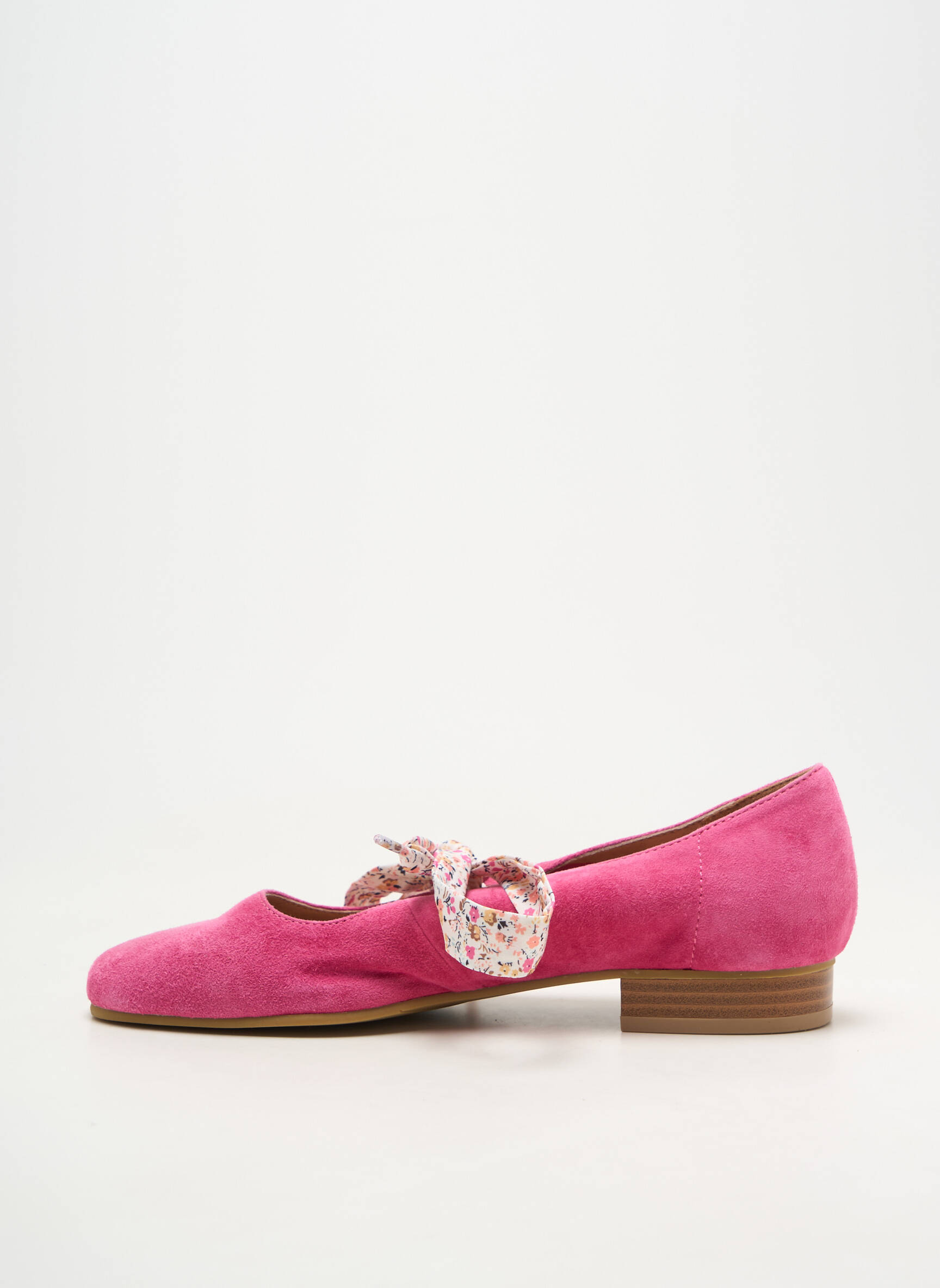 Ballerines bout rond talon plat jusqu'à 3cm rose EMILIE KARSTON femme