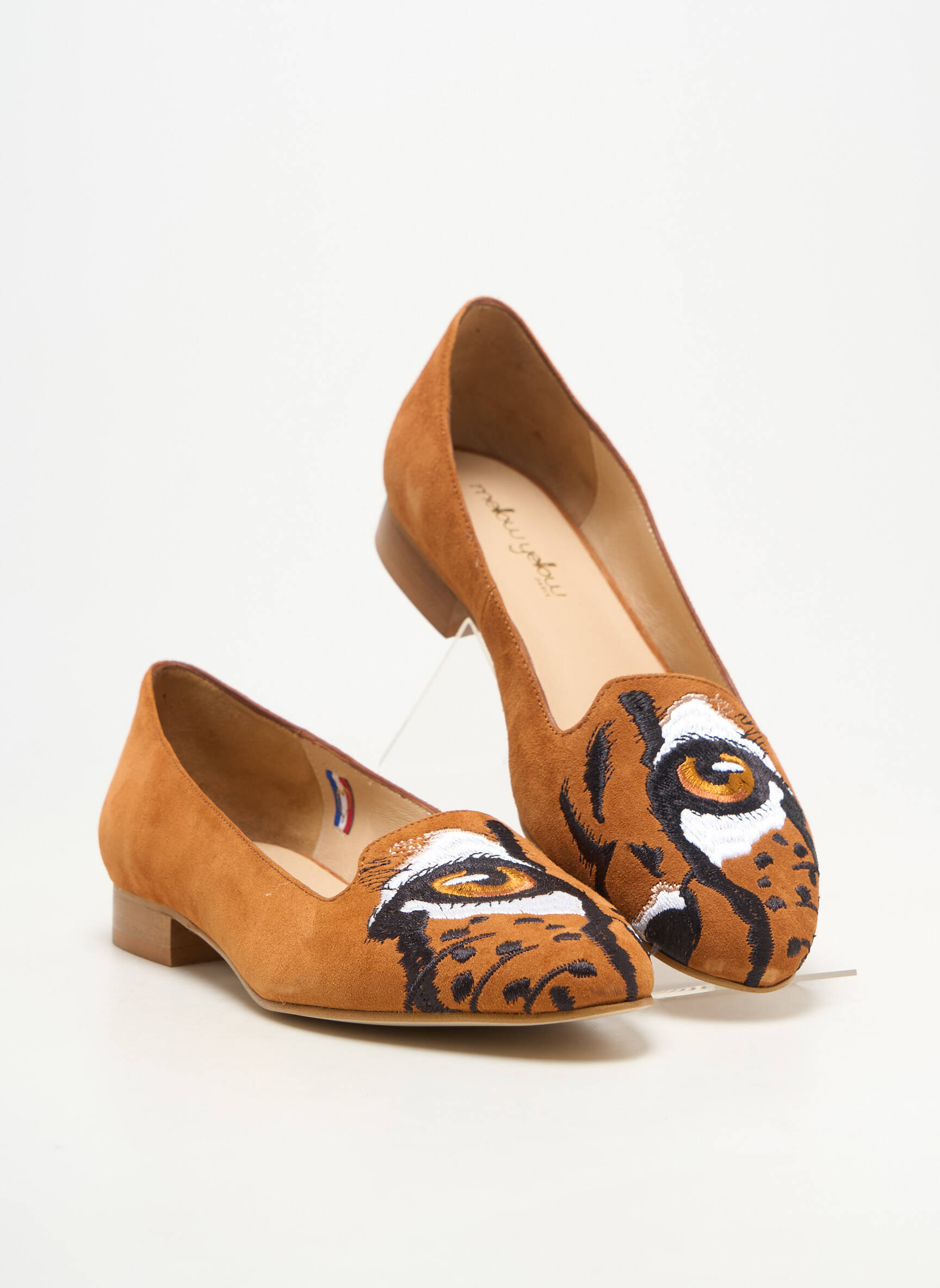 Ballerines bout rond talon plat jusqu'à 3cm marron MELLOW YELLOW femme