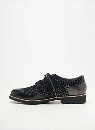 Derbies matière lisse talon plat jusqu'à 3cm noir FUGITIVE BY FRANCESCO ROSSI femme