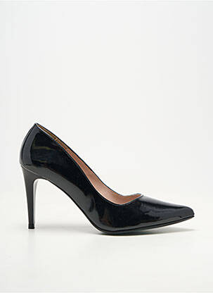 Escarpins matière lisse talon de 7 à 9cm noir GIULIA femme