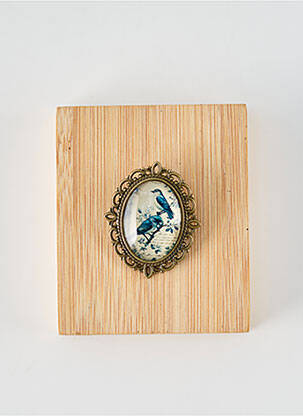 Broche fermeture agrafe bleu TATA GISELE femme