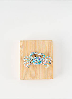 Broche fermeture crochet bleu TATA GISELE femme