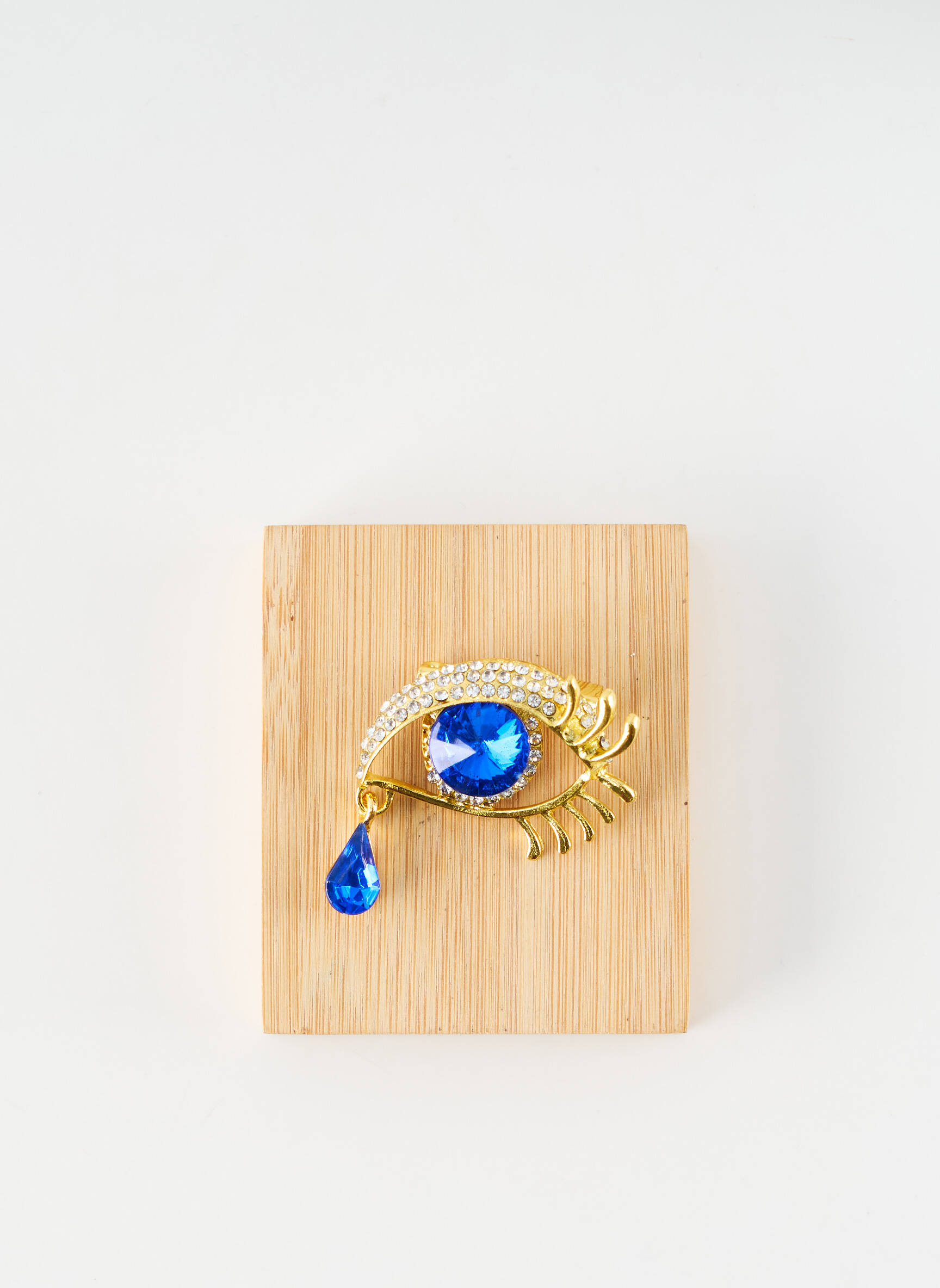 Broche fermeture crochet bleu TATA GISELE femme