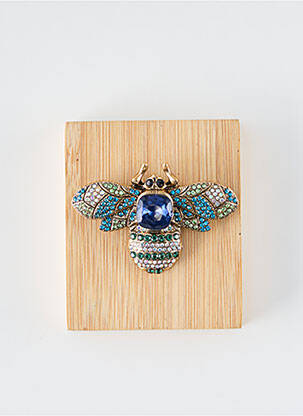 Broche fermeture crochet bleu TATA GISELE femme