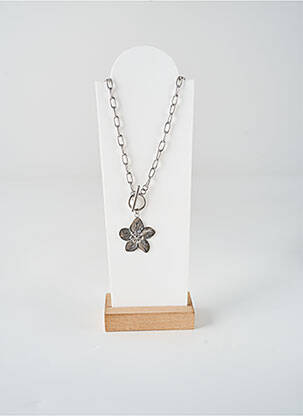 Collier fermeture fermoir en t argent TATA GISELE femme