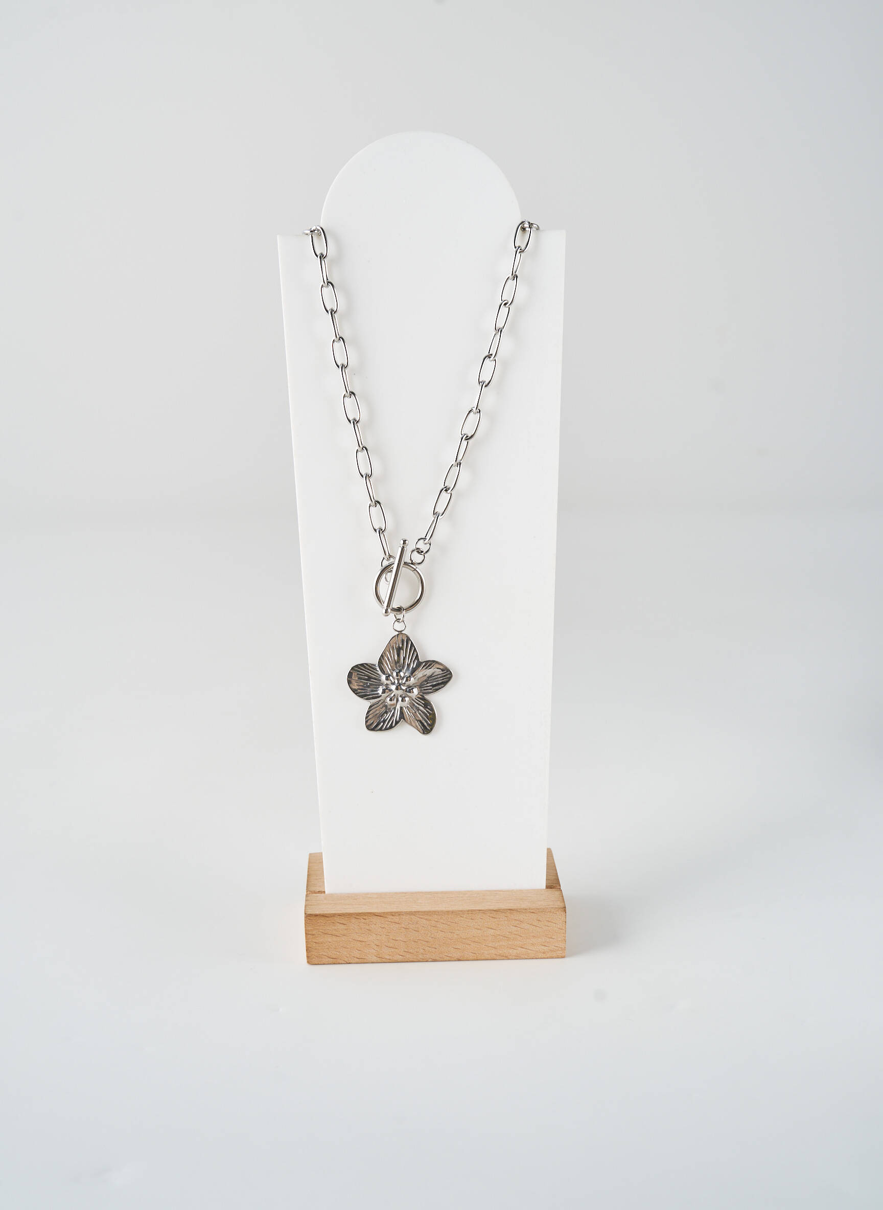 Collier fermeture fermoir en t argent TATA GISELE femme
