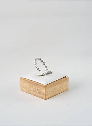 Bague ornement oxyde de zirconium argent TATA GISELE femme