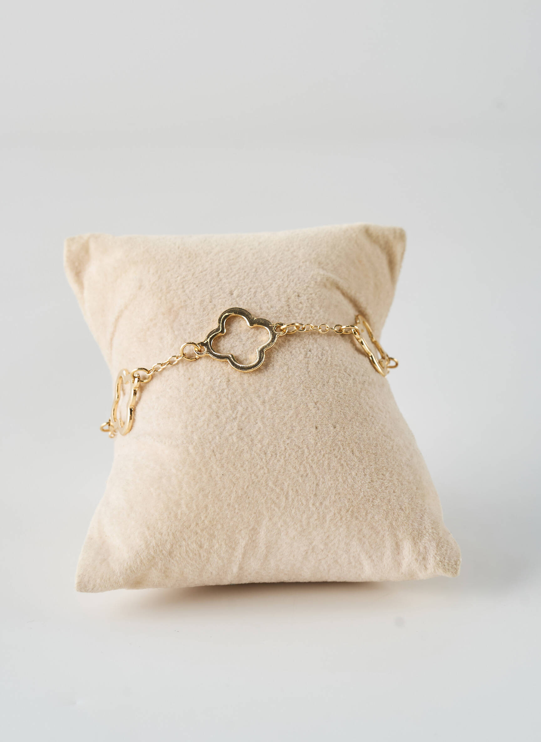 Bracelet fermeture fermoir mousqueton or TATA GISELE femme