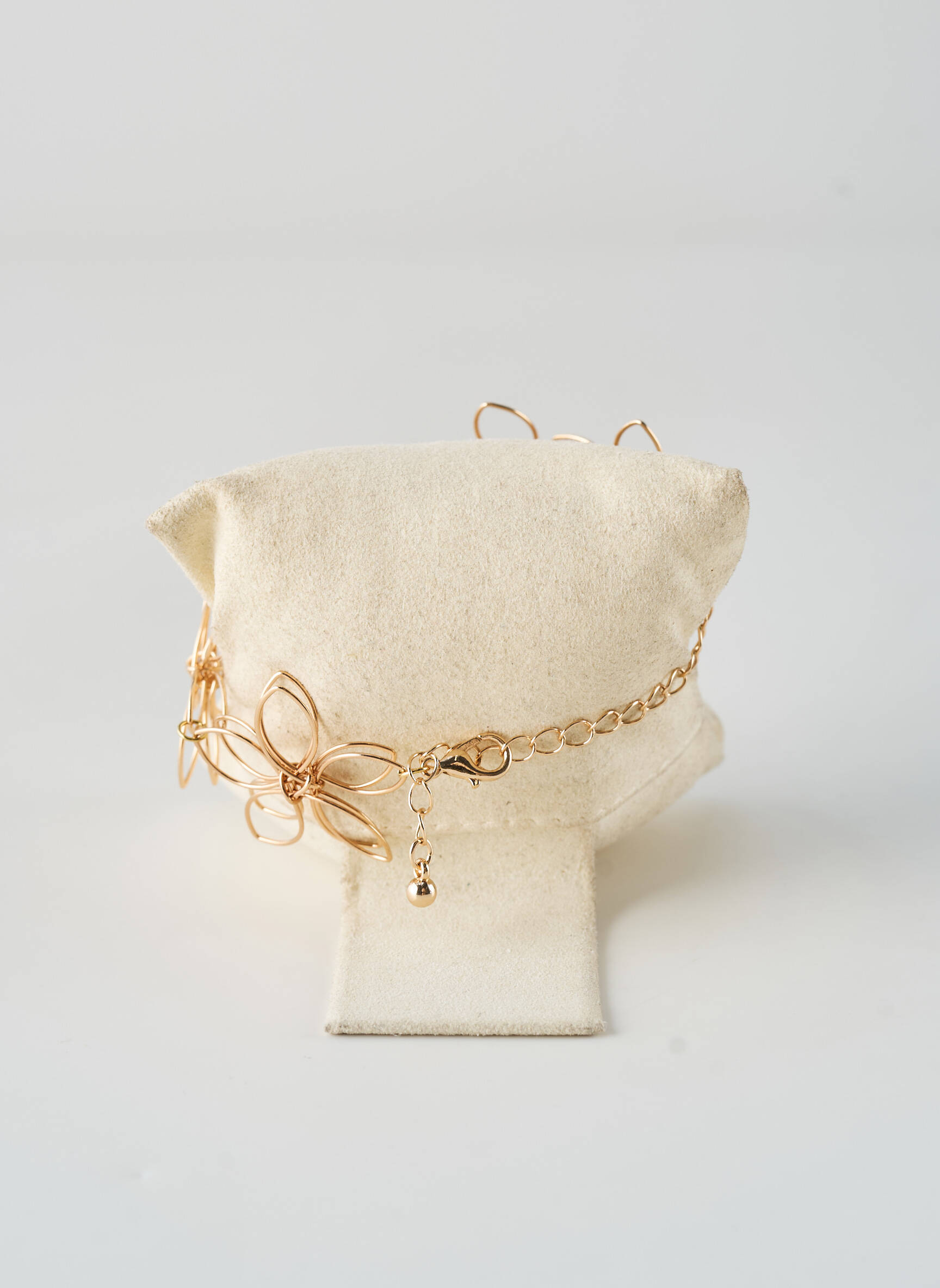 Bracelet fermeture fermoir mousqueton or TATA GISELE homme