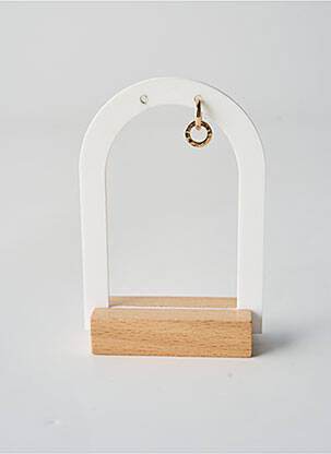 Boucle d'oreille mono matériaux plaqué or or TATA GISELE femme