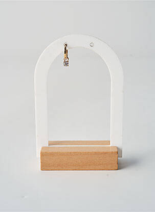 Boucle d'oreille mono matériaux plaqué or or TATA GISELE femme