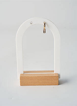 Boucle d'oreille mono matériaux plaqué or or TATA GISELE femme