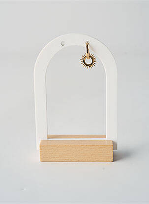 Boucle d'oreille mono matériaux plaqué or or TATA GISELE femme