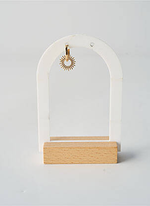 Boucle d'oreille mono matériaux plaqué or or TATA GISELE femme