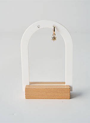 Boucle d'oreille mono matériaux plaqué or or TATA GISELE femme