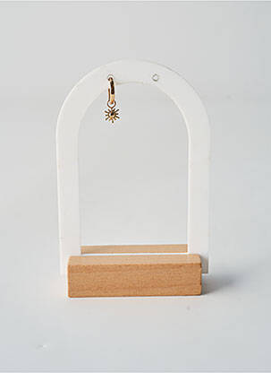 Boucle d'oreille mono matériaux plaqué or or TATA GISELE femme