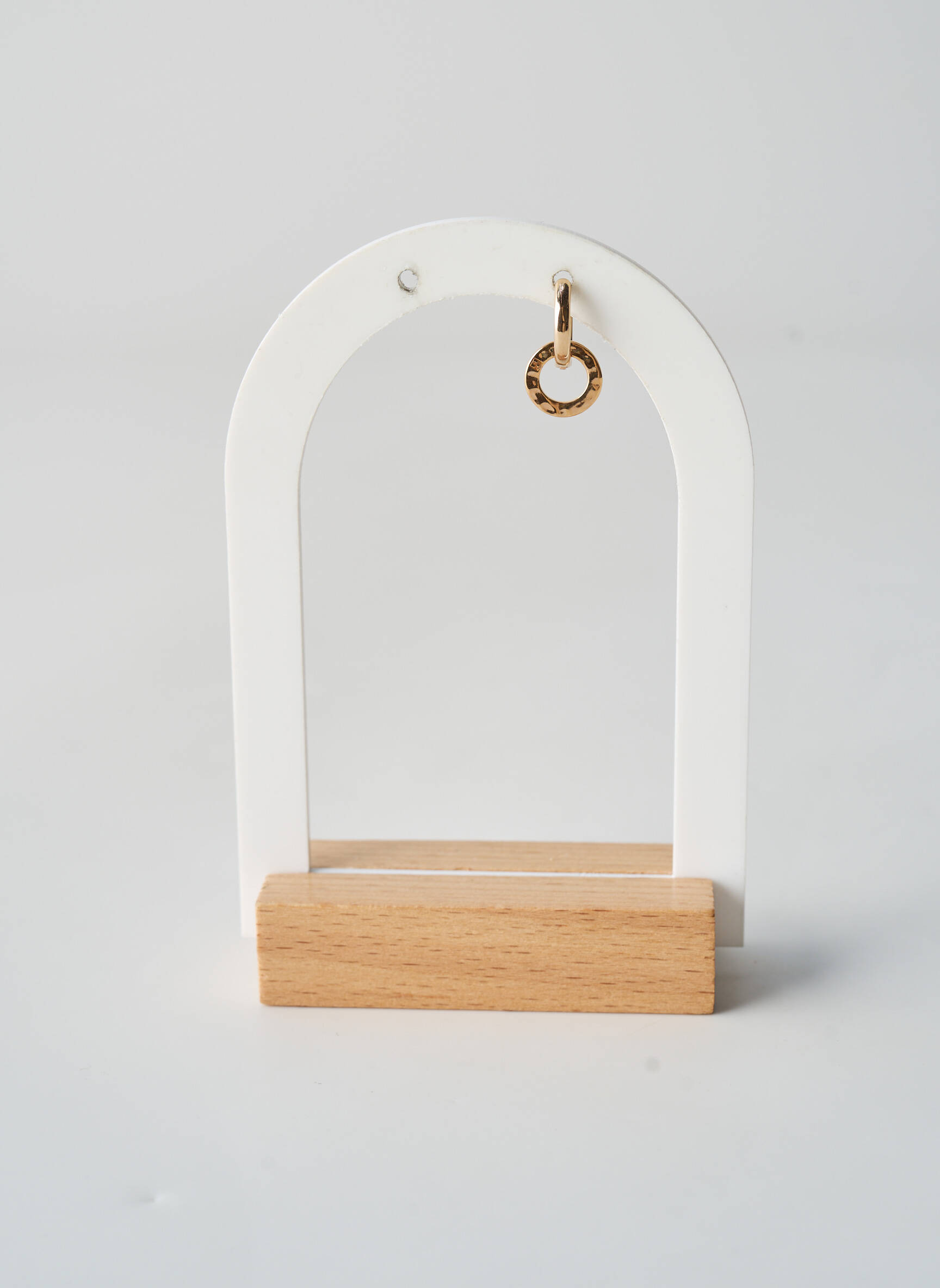 Boucle d'oreille mono matériaux plaqué or or TATA GISELE femme