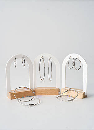 Boucles d’oreilles fermeture fermoir créole argent TATA GISELE femme