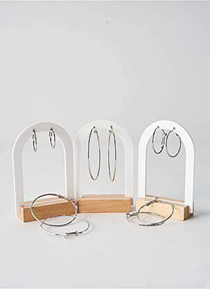 Boucles d’oreilles fermeture fermoir créole argent TATA GISELE femme