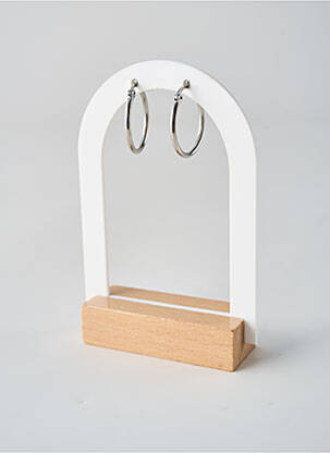 Boucles d’oreilles fermeture fermoir créole argent TATA GISELE femme