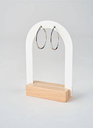 Boucles d’oreilles fermeture fermoir créole argent TATA GISELE femme
