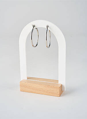 Boucles d’oreilles fermeture fermoir créole argent TATA GISELE femme